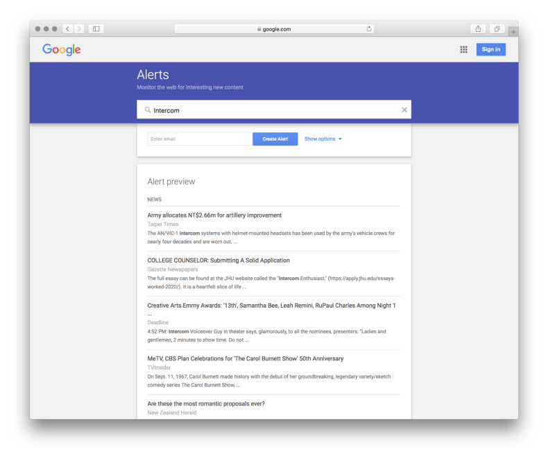Google Alerts Has Only A Broad Level Of Categorization Google Alerts Has Only A Broad Level Of Categorization