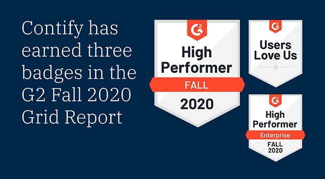 Contify Recognized As High Performer In Fall 2020 G2 Grid Report For Market Intelligence Software Contify Recognized As High Performer In Fall 2020 G2 Grid Report For Market Intelligence Software