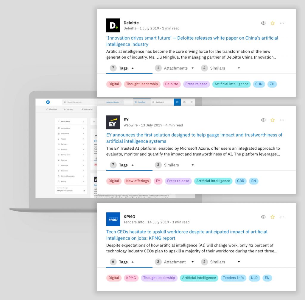 Contify’s market and competitive intelligence platform was configured for exhaustive monitoring of the firm’s competition.