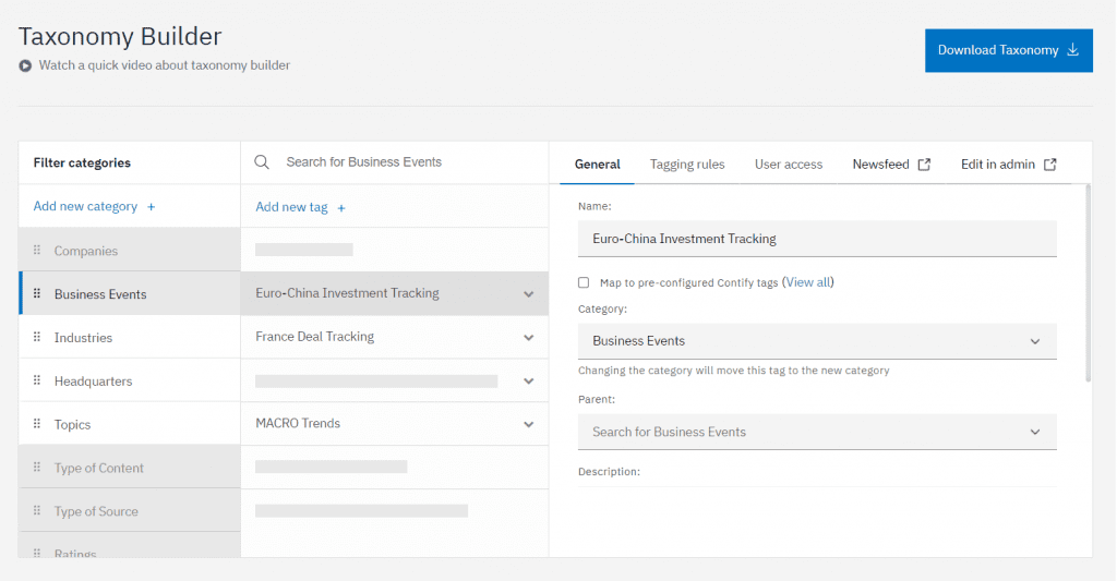 Taxonomy Builder