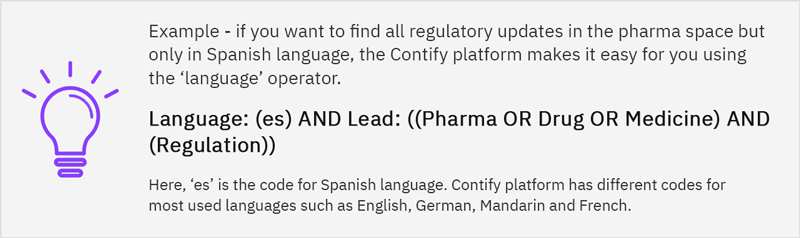 Regulatory Updates In The Pharma Space Language