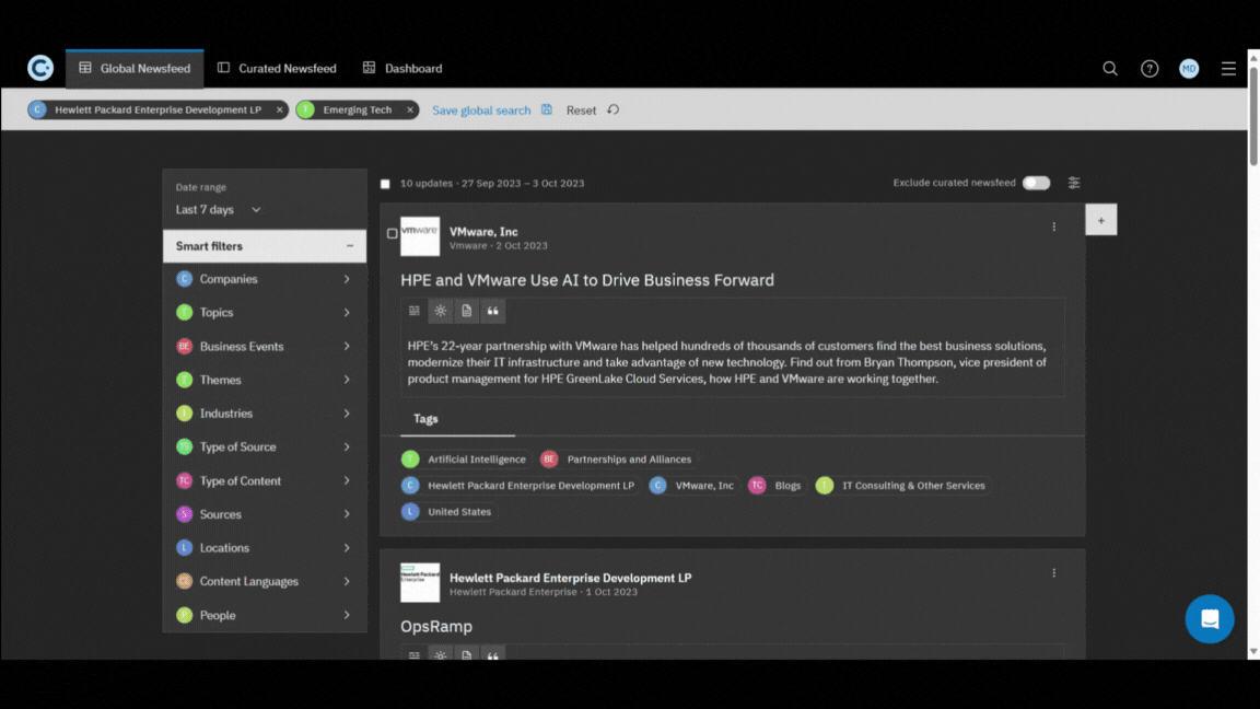 Streamlined Bulk Import Global To Curated Newsfeed