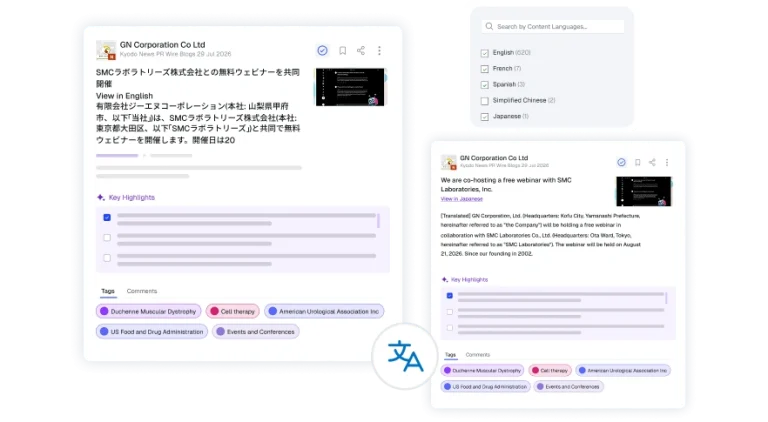 Multilingual intelligence