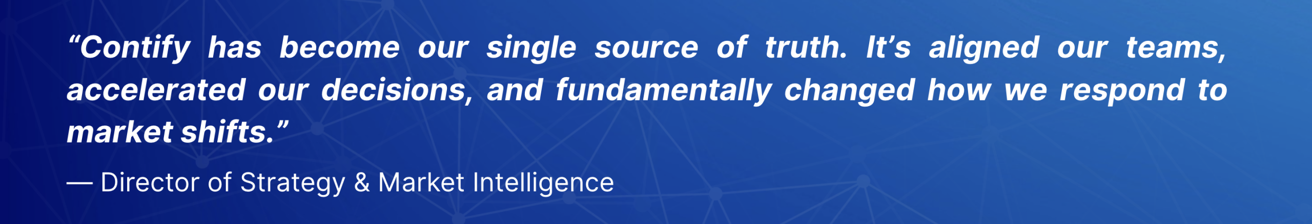 Quote by Senior Director Strategy about Contify News API