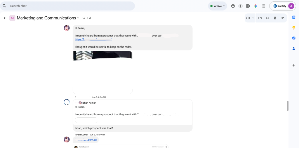 Internal messaging and collaboration tools