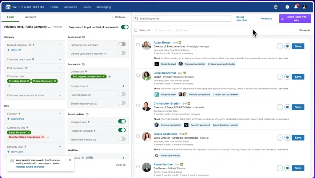 LinkedIn Sales Navigator